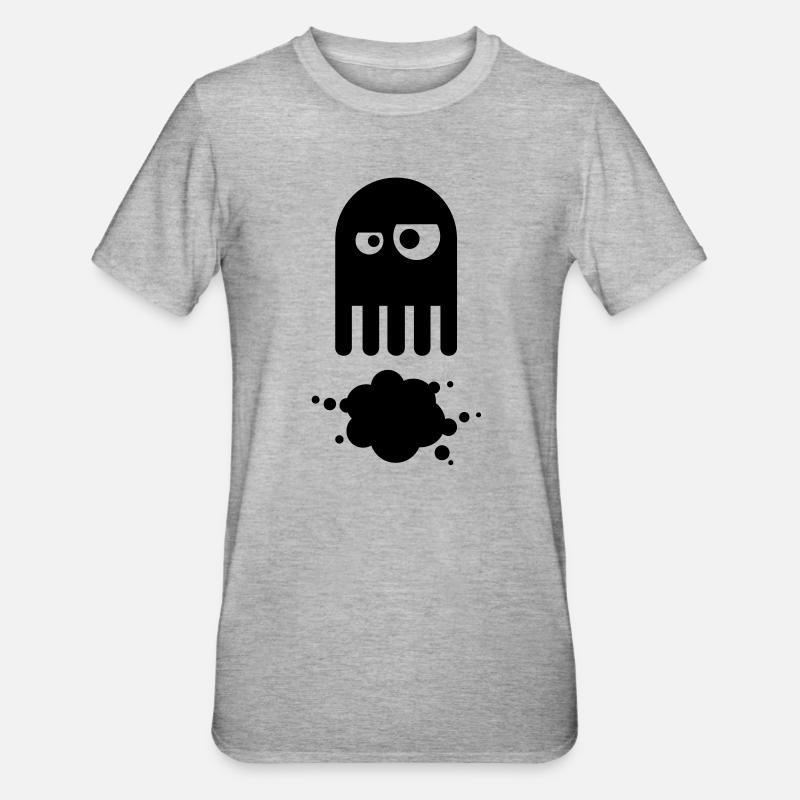 octopus - T-shirt polycoton Unisexe - gris chiné