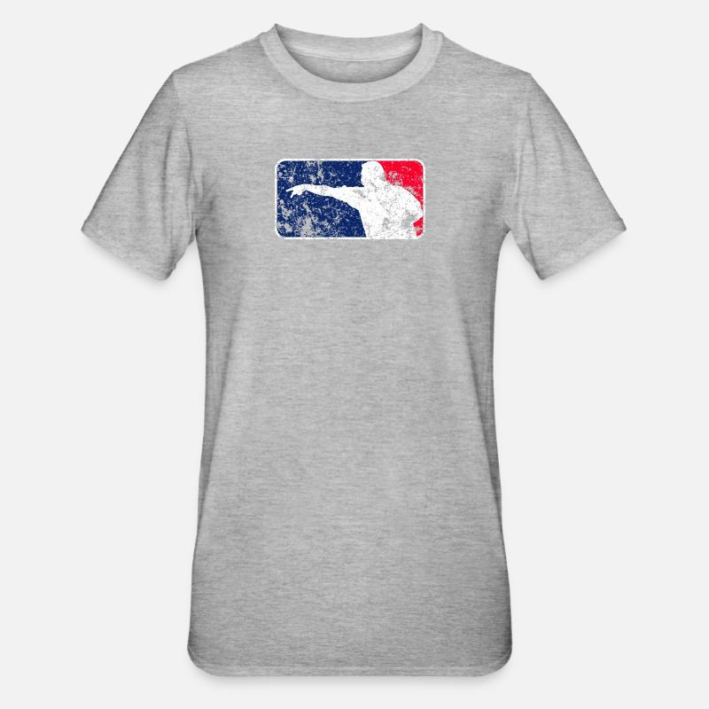 Ligue de fléchettes détruite 🎯 - T-shirt polycoton Unisexe - gris chiné