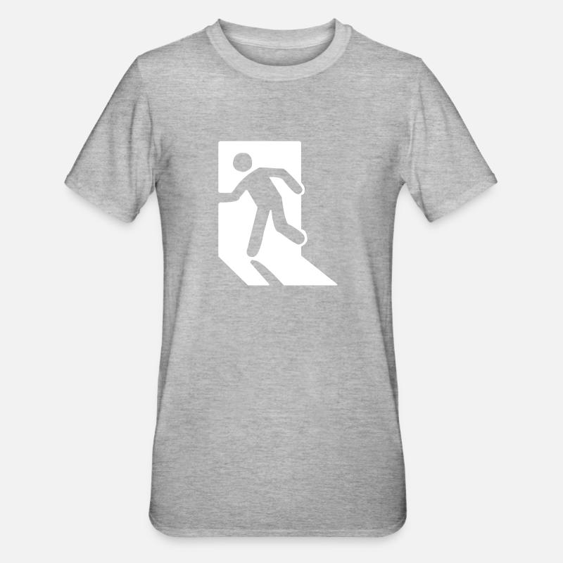 Exit (V) - Unisex Polycotton T-Shirt - heather grey