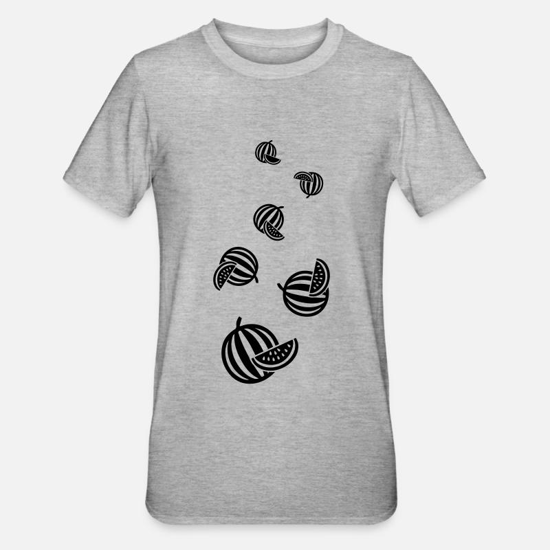 Fruit du melon - T-shirt polycoton Unisexe - gris chiné