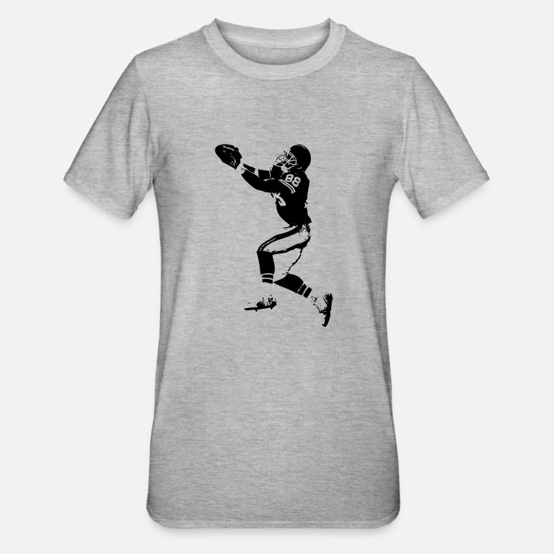 touchdown - Unisex Polycotton T-Shirt - Grau meliert