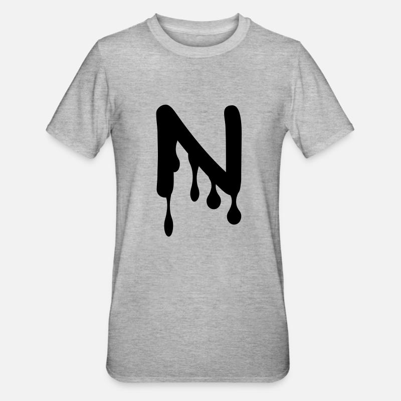 n_comic_graffiti - T-shirt polycoton Unisexe - gris chiné