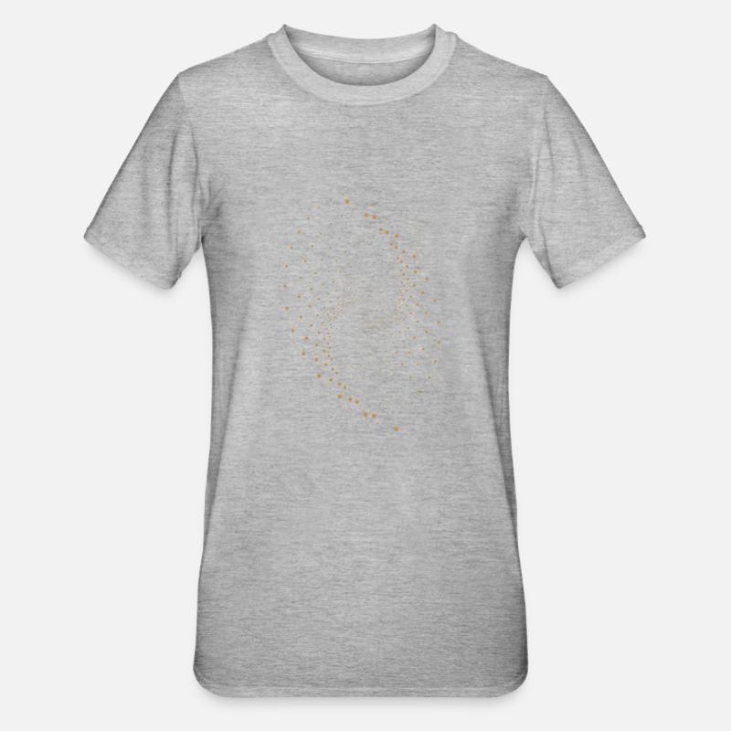 Conception de points abstraits - T-shirt polycoton Unisexe - gris chiné