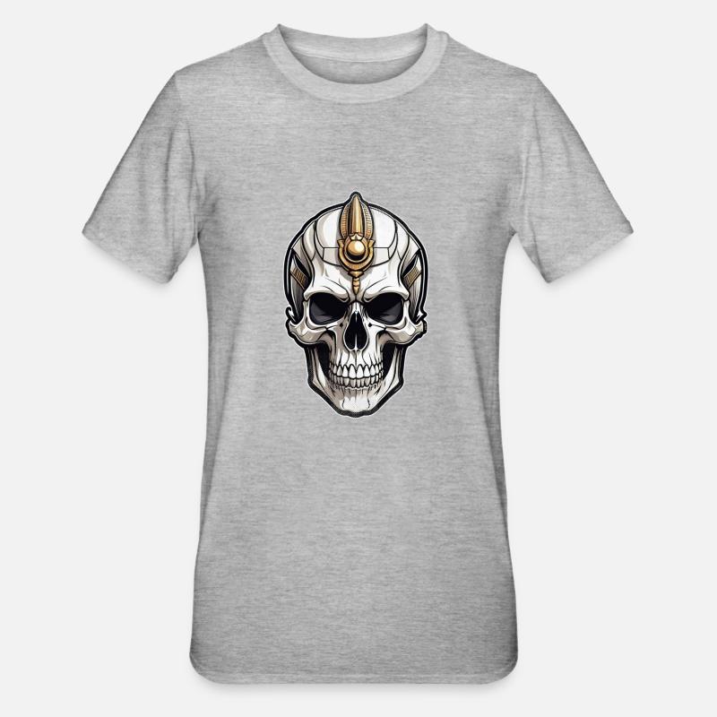 Pharaoh- Mummy - Egypt - Unisex Polycotton T-Shirt - heather grey