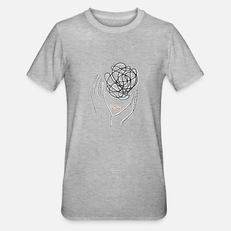 Confusion - T-shirt polycoton Unisexe - gris chiné