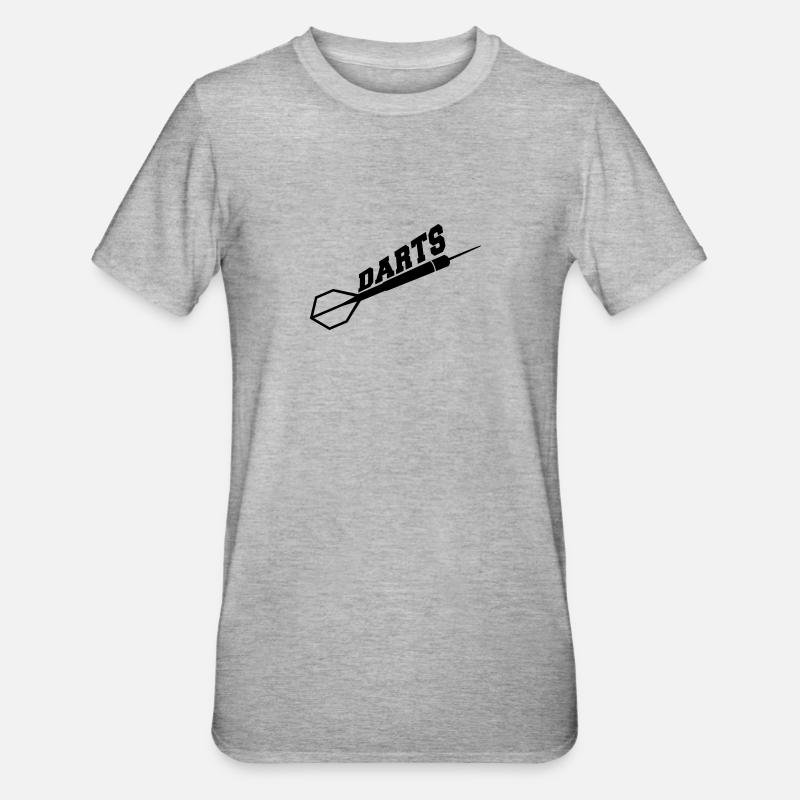 Darts Design - T-shirt polycoton Unisexe - gris chiné
