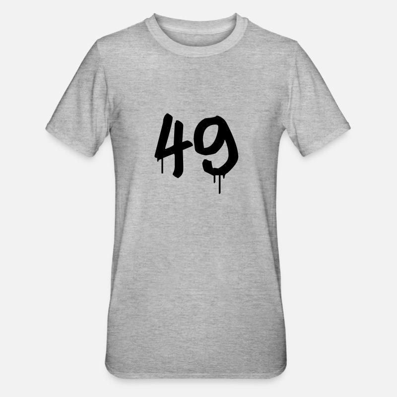 Tag : 49 - T-shirt polycoton Unisexe - gris chiné