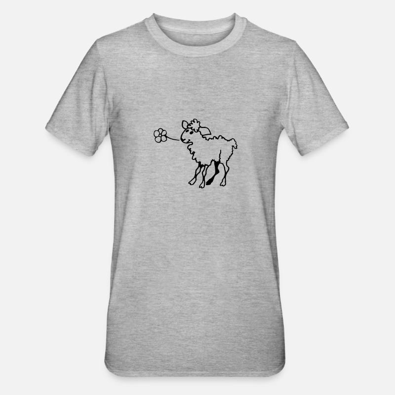 Lamm - Unisex Polycotton T-Shirt - heather grey