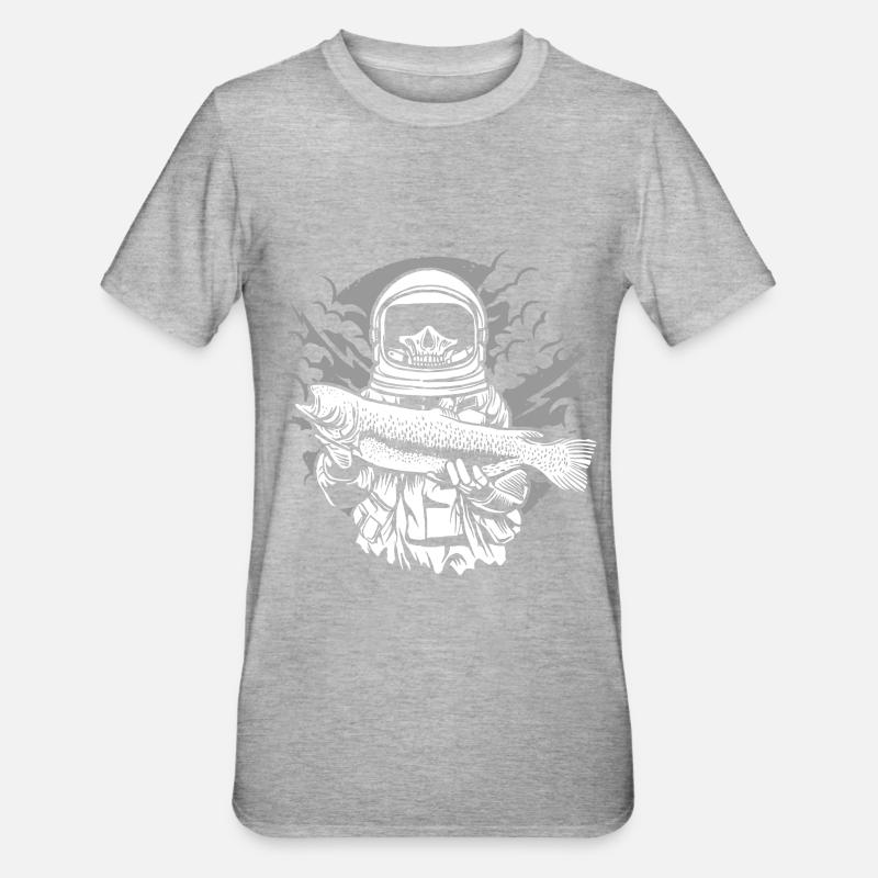 Pêche astronaute - T-shirt polycoton Unisexe - gris chiné
