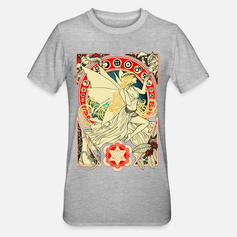 DMT Fee - Unisex Polycotton T-Shirt - Grau meliert