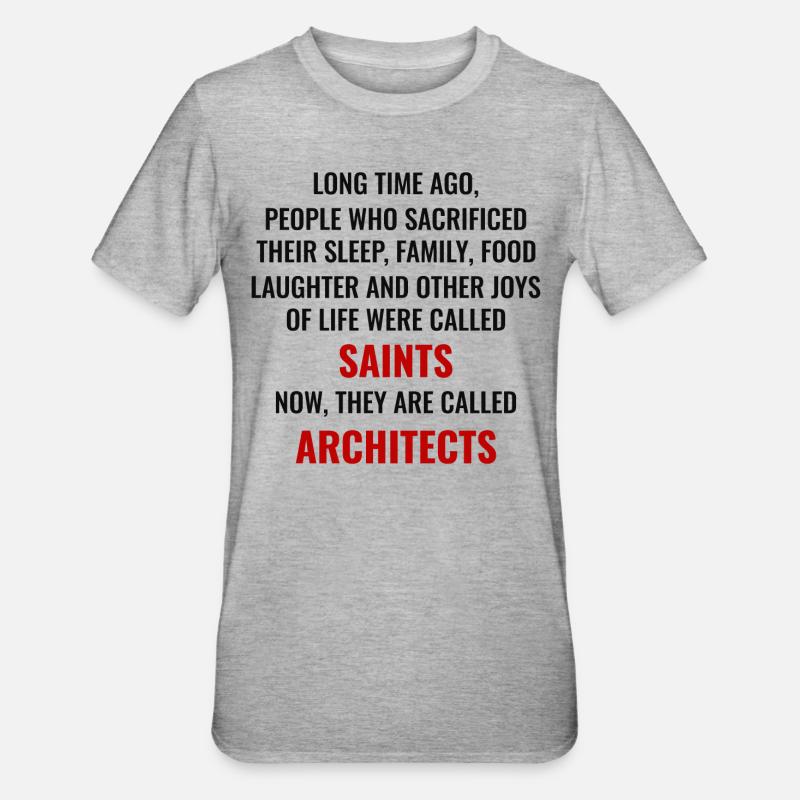 Architecte Architecte Étudiant Architecte Drôle - T-shirt polycoton Unisexe - gris chiné