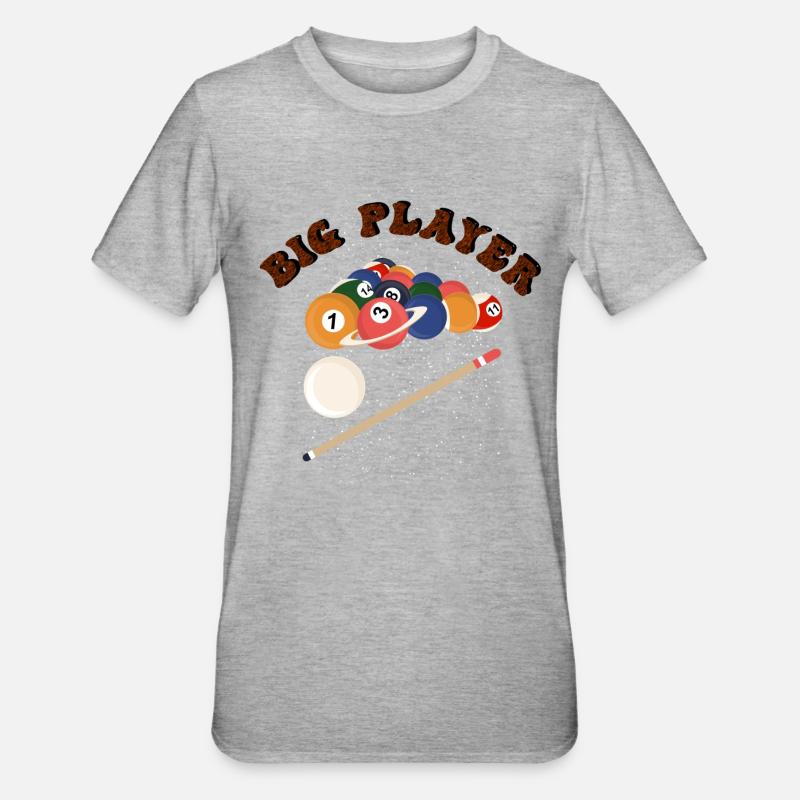 A billiard player! - Unisex Polycotton T-Shirt - heather grey
