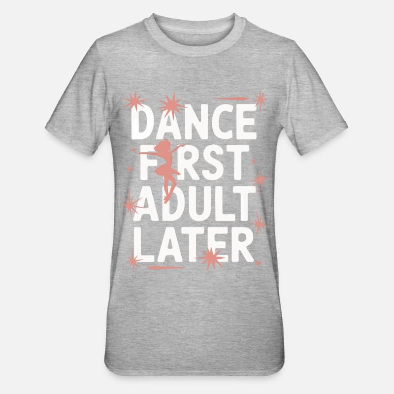 Dancing Dancers Dancing - Unisex Polycotton T-Shirt - heather grey