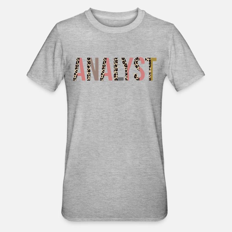 Analyste - T-shirt polycoton Unisexe - gris chiné
