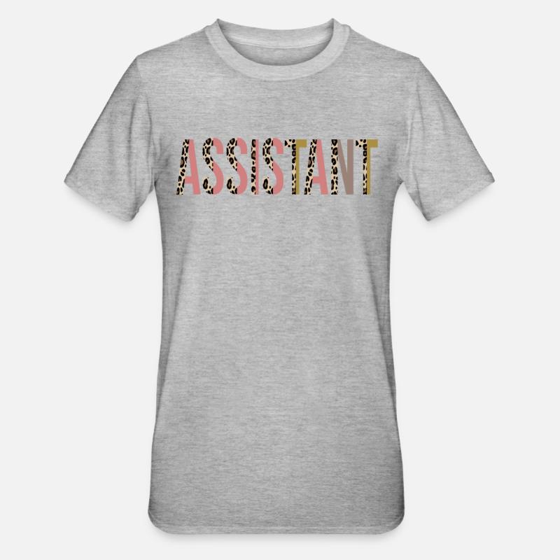 Assistent - Unisex Polycotton T-Shirt - Grau meliert