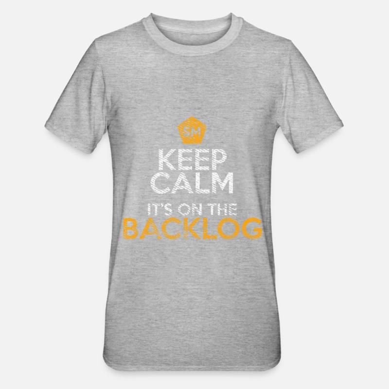Backlog Scrum Master Docker Computer Geek - Unisex Polycotton T-Shirt - heather grey