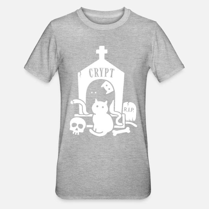 Queues de la crypte - T-shirt polycoton Unisexe - gris chiné