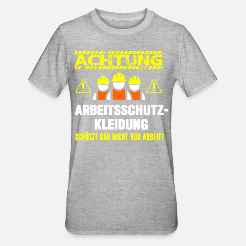 Arbeitsschutzkleidung - Unisex Polycotton T-Shirt - Grau meliert
