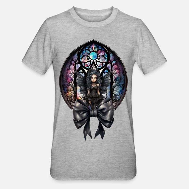 Princesse fée gothique - T-shirt polycoton Unisexe - gris chiné