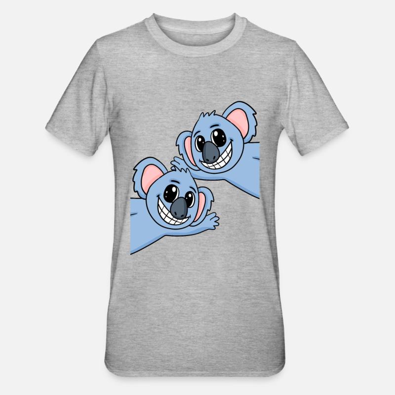 Koala Koalas - T-shirt polycoton Unisexe - gris chiné