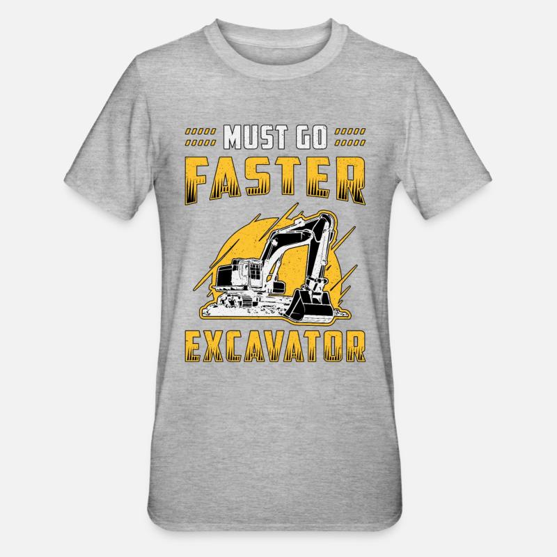 Bagger Baggerfahrer Baggern Bauarbeiter Geschenk - Unisex Polycotton T-Shirt - undefined