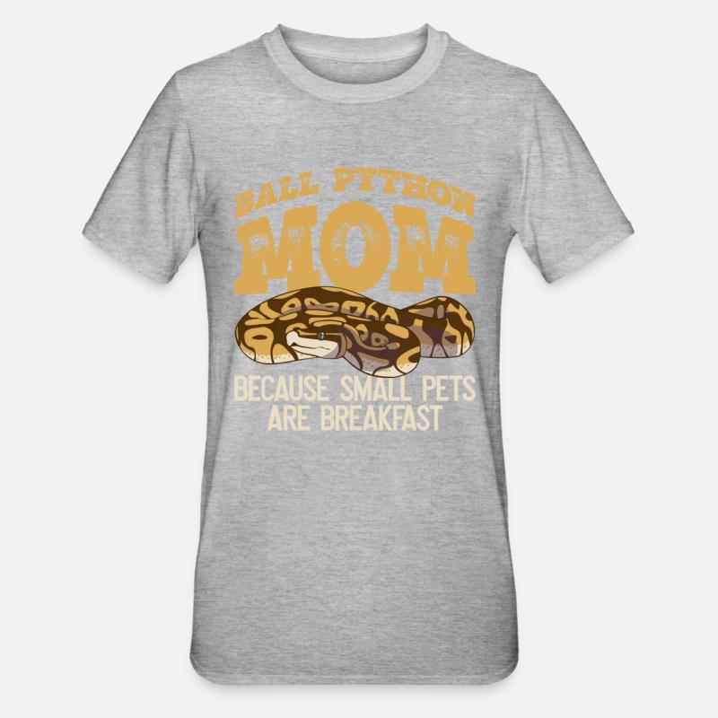 Ballpython Mutter Banana Königspython - Unisex Polycotton T-Shirt - heather grey