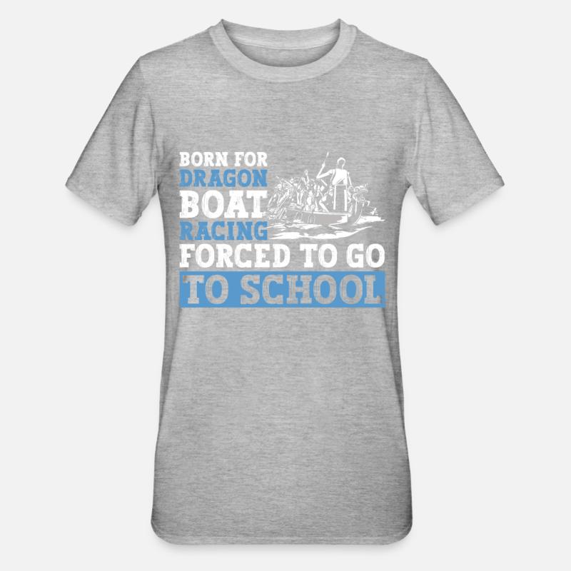 Drachen Boot Rennen Drachenboot - T-shirt polycoton Unisexe - gris chiné