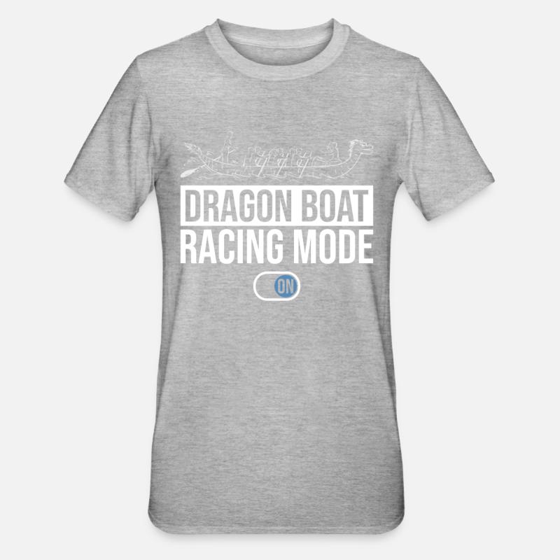 Drachenboot Mode On - Unisex Polycotton T-Shirt - heather grey