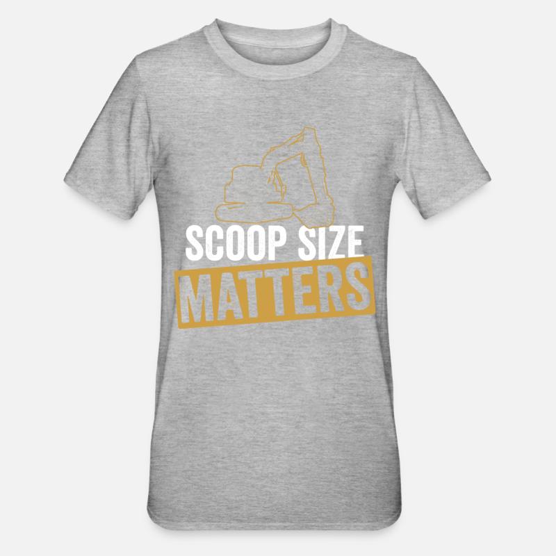 Baggerfahrer Bagger Sandbagger - T-shirt polycoton Unisexe - gris chiné