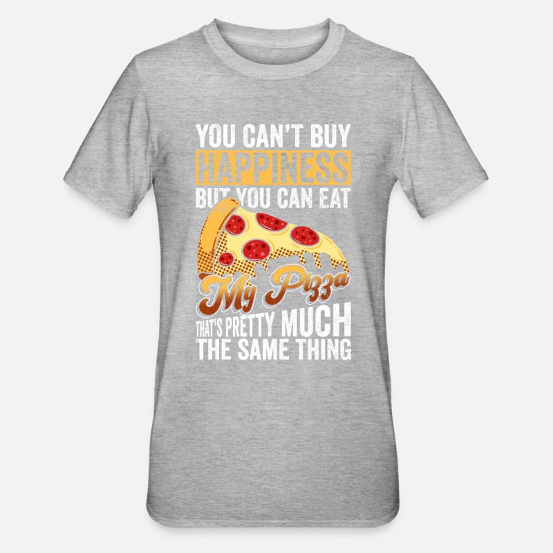 Pizza Pizzabäcker - T-shirt polycoton Unisexe - gris chiné