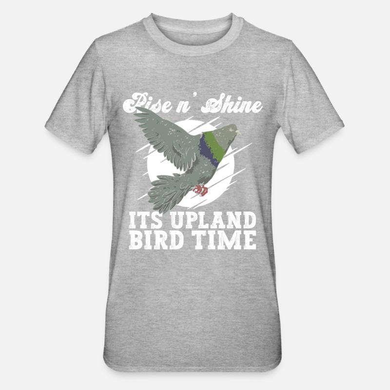 Jäger Taube Taubenjagd - T-shirt polycoton Unisexe - gris chiné
