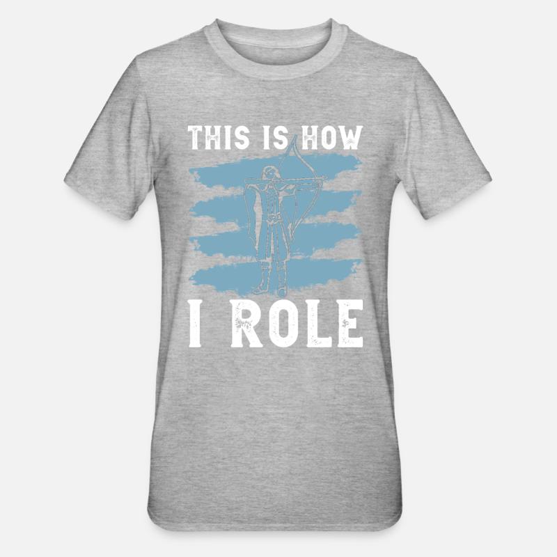 Rpg-rollenspiele Und Larping - T-shirt polycoton Unisexe - gris chiné