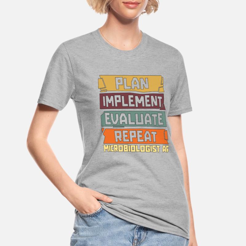 Microbiologist Plan Implement Evaluate Laboratory Unisex Polycotton T-Shirt
