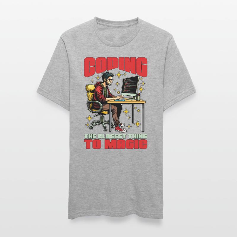 Coder Coding The Closest Thing To Magic Developer Unisex Polycotton T-Shirt