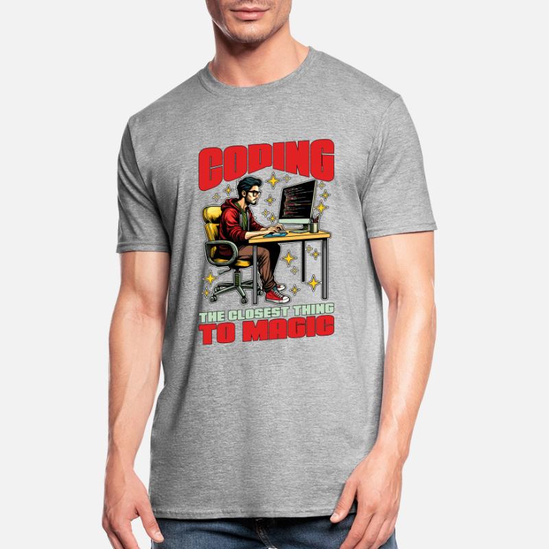 Coder Coding The Closest Thing To Magic Developer Unisex Polycotton T-Shirt