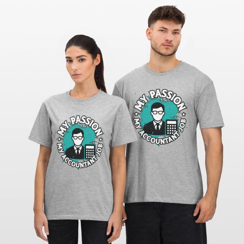 Comptabilité Ma passion Mon comptable Comptable Comptable T-shirt polycoton Unisexe