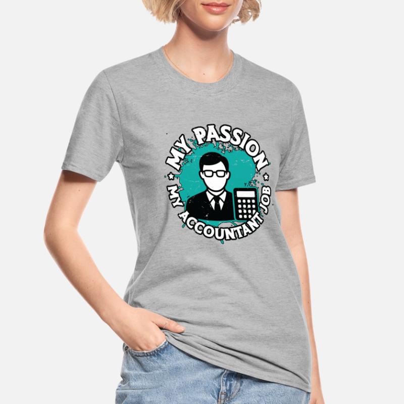 Comptabilité Ma passion Mon comptable Comptable Comptable T-shirt polycoton Unisexe