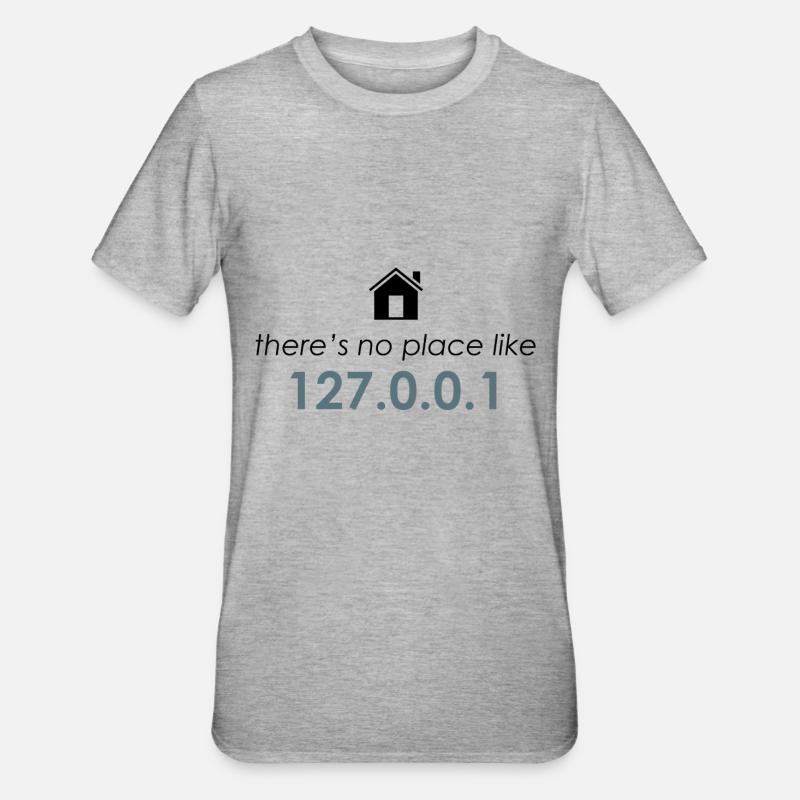 localhost - T-shirt polycoton Unisexe - gris chiné