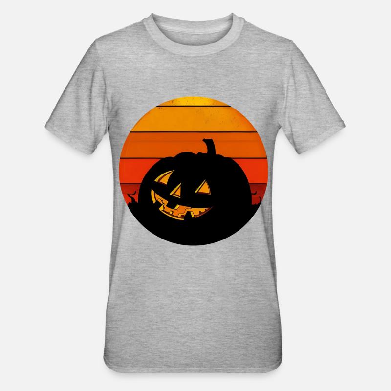 Halloween - Unisex Polycotton T-Shirt - heather grey