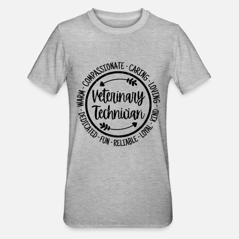 Veterinärtechniker - Unisex Polycotton T-Shirt - Grau meliert