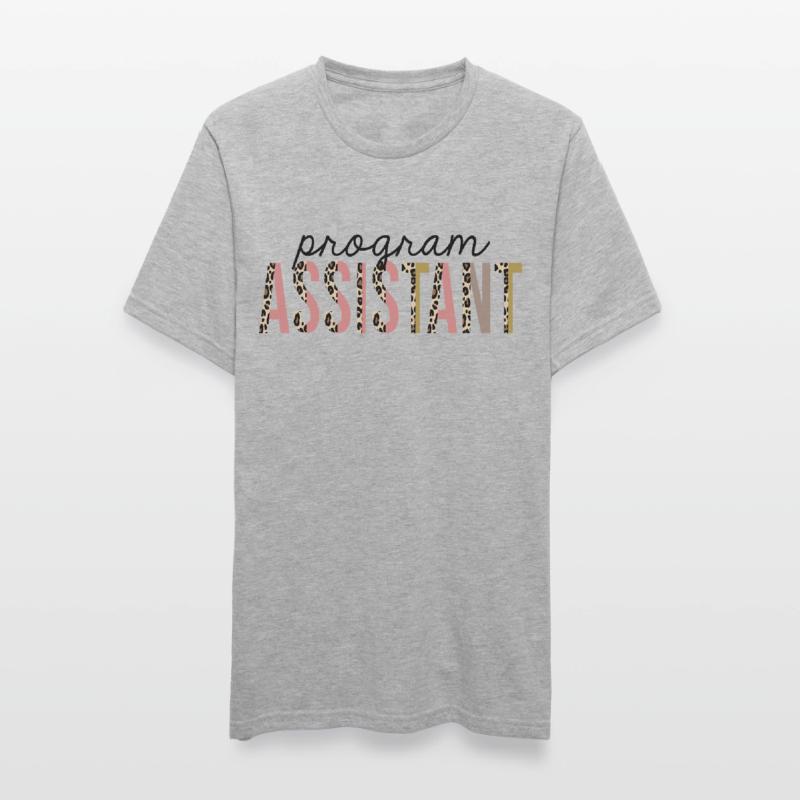Program Assistant Leopard Print Funny Unisex Polycotton T-Shirt