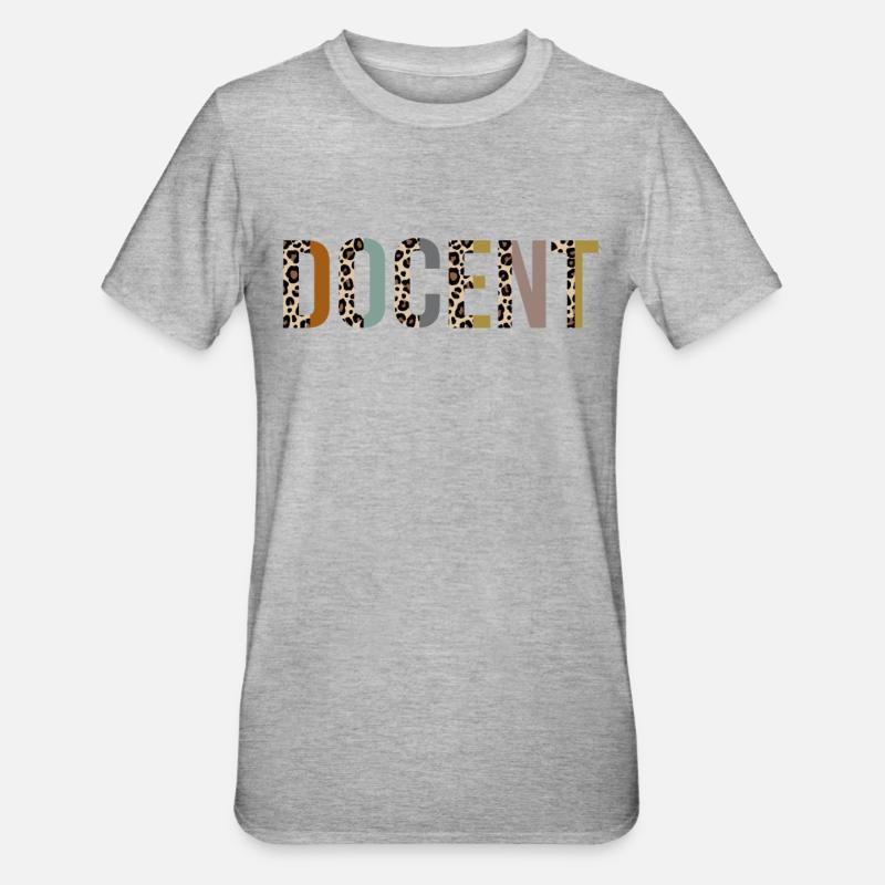 Docent - T-shirt polycoton Unisexe - gris chiné