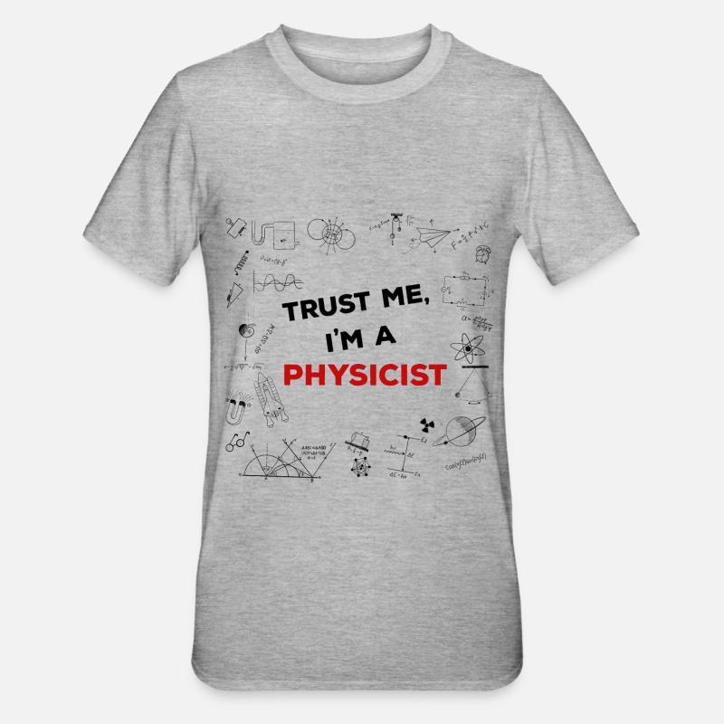 Physiker - Vertrau mir - Unisex Polycotton T-Shirt - Grau meliert