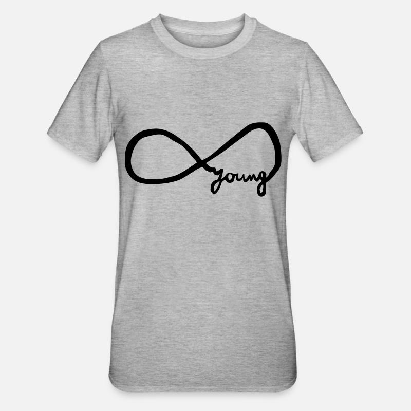 infinity_young - Unisex Polycotton T-Shirt - heather grey