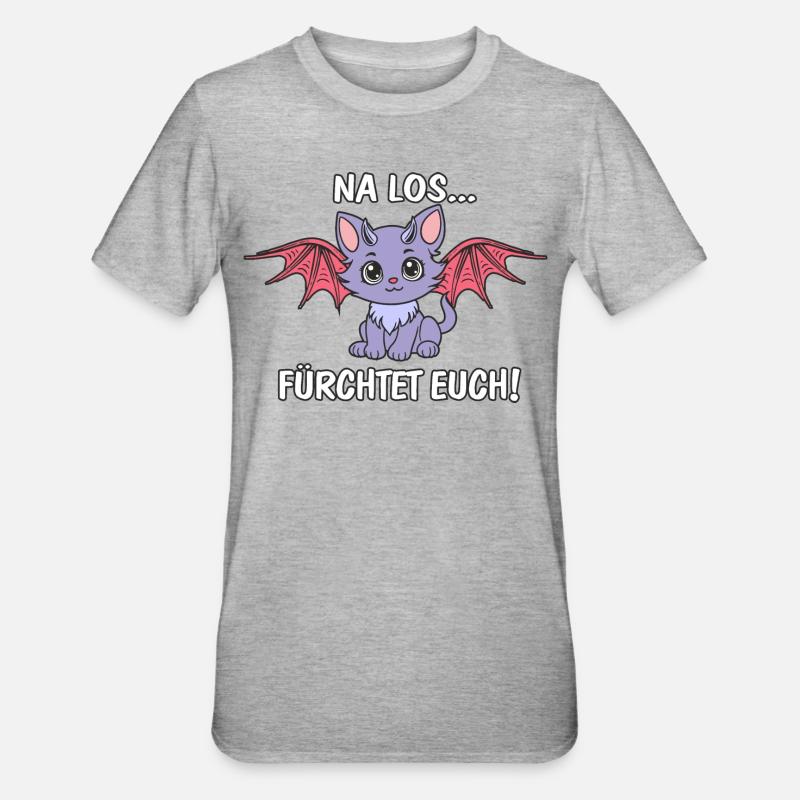 Fürchtet Euch - Unisex Polycotton T-Shirt - Grau meliert