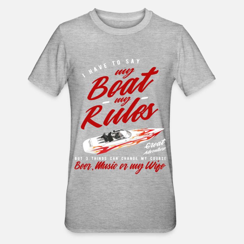 Speedboot - T-shirt polycoton Unisexe - gris chiné