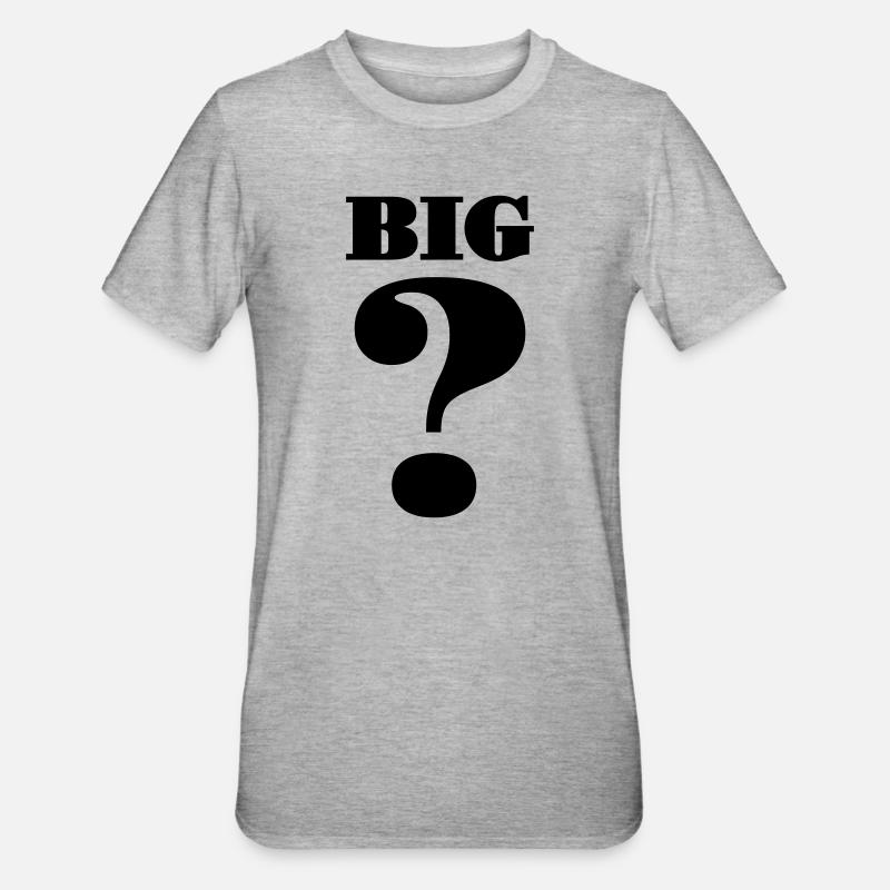 Grand point d’interrogation - T-shirt polycoton Unisexe - gris chiné