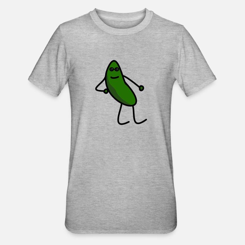 Chilled Jay - green - Unisex Polycotton T-Shirt - Grau meliert