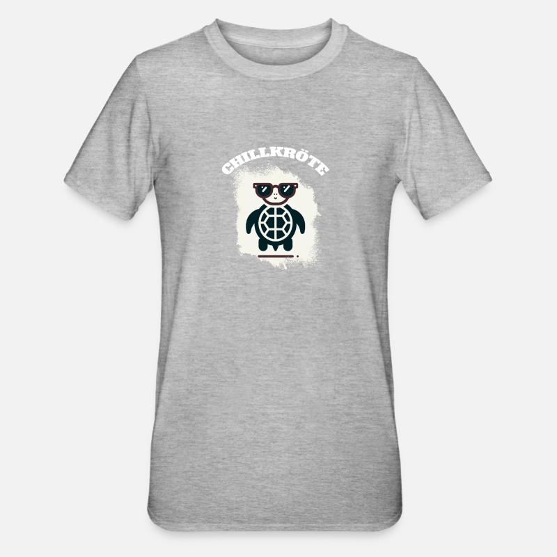Chill Toad Turtle - Unisex Polycotton T-Shirt - heather grey