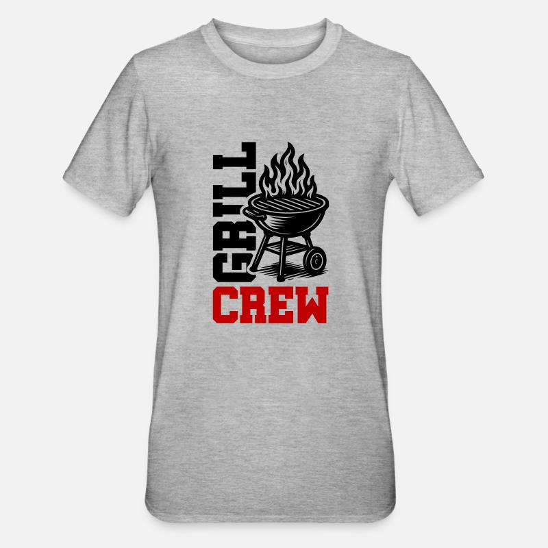 Équipe de grillades - T-shirt polycoton Unisexe - gris chiné